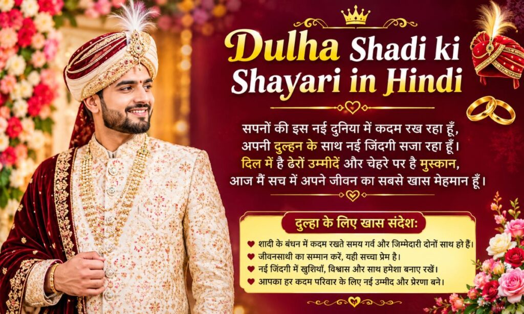 Dulha Shadi ki Shayari in Hindi