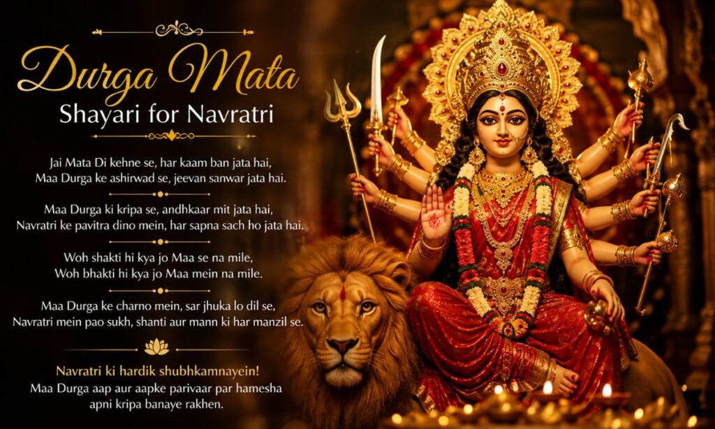 Durga Mata Shayari for Navratri