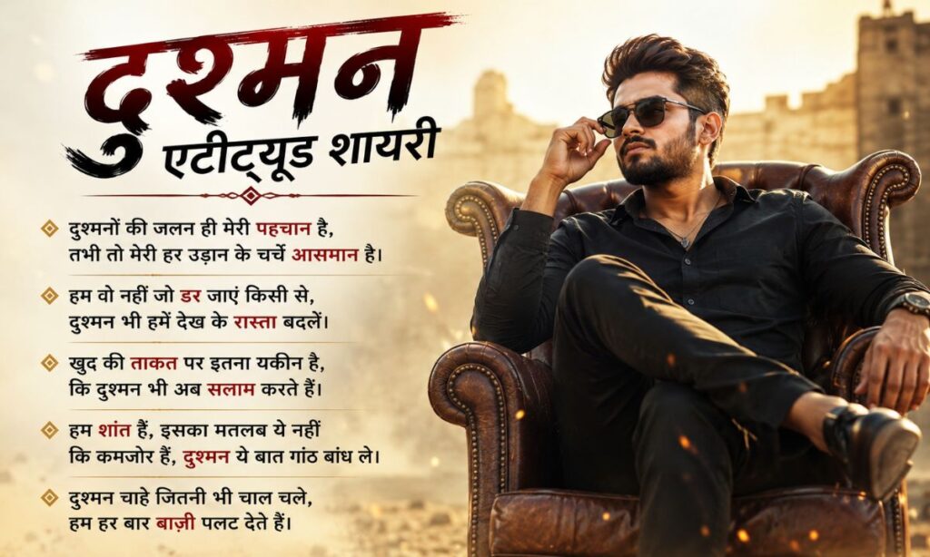 Dushman Attitude Shayari Hindi