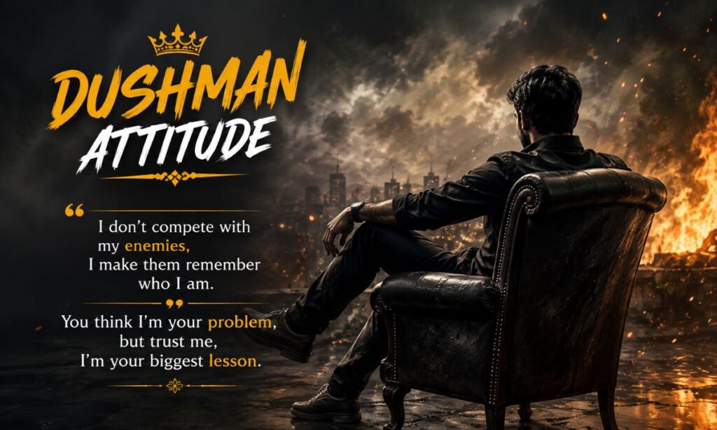 Dushman attitude shayari english