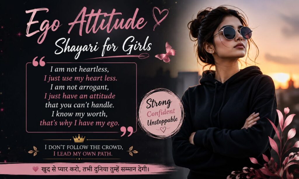 Ego Attitude Shayari in English
