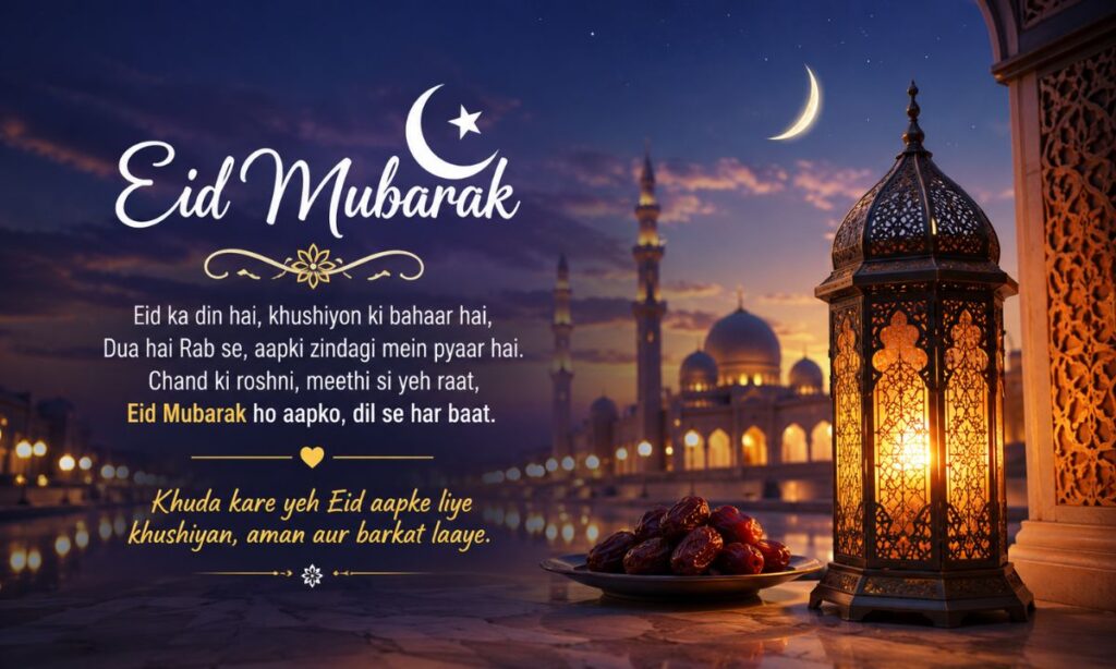 Eid Day Shayari for Social Media Status
