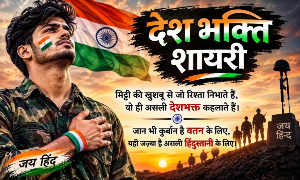 Emotional Attitude Desh Bhakti Shayari in Hindi