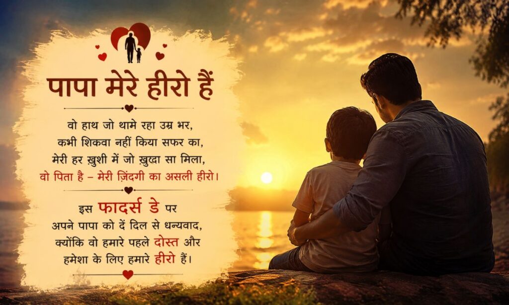 Emotional Fathers Day Shayari in Hindi