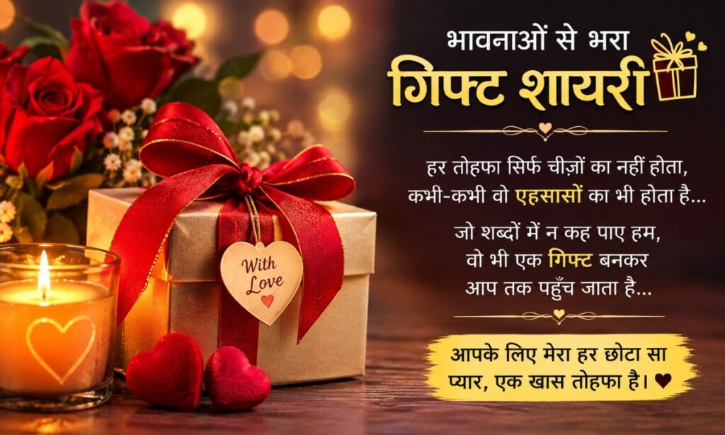 Emotional Gift Shayari in Hindi