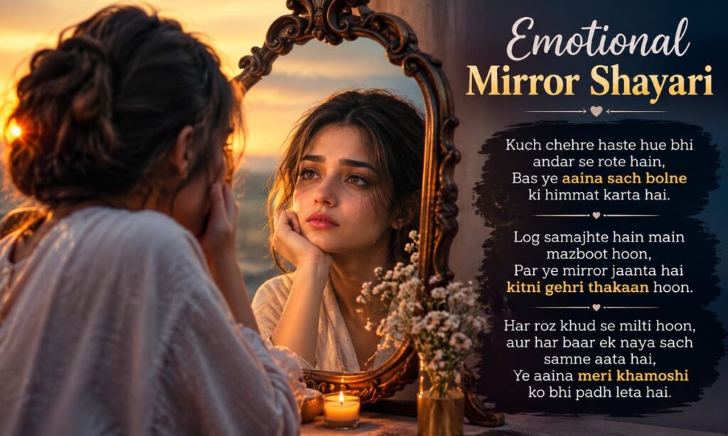 Emotional Mirror Shayari