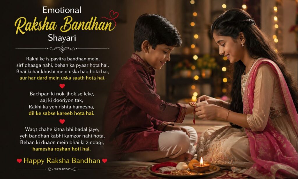 Emotional Raksha Bandhan Shayari