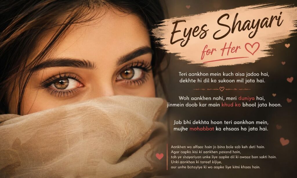 Eyes shayari for her