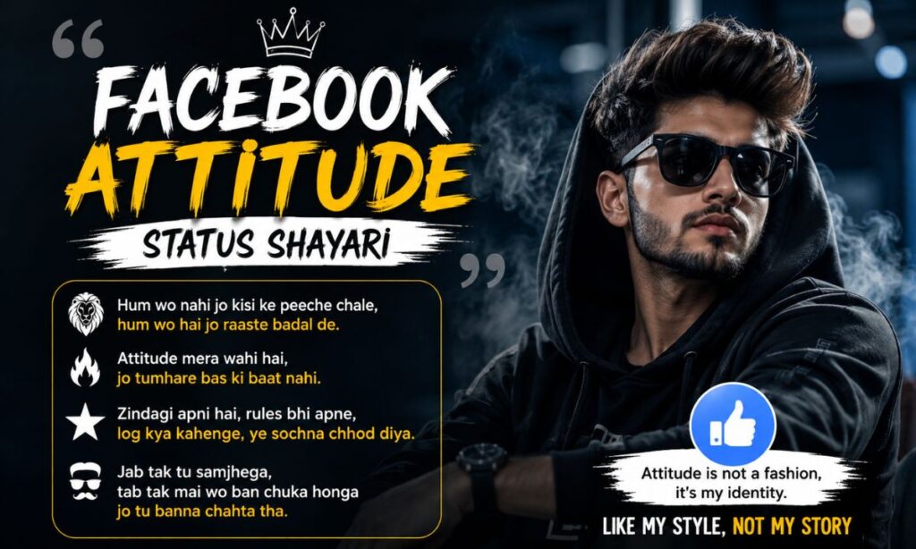 Facebook attitude status shayari