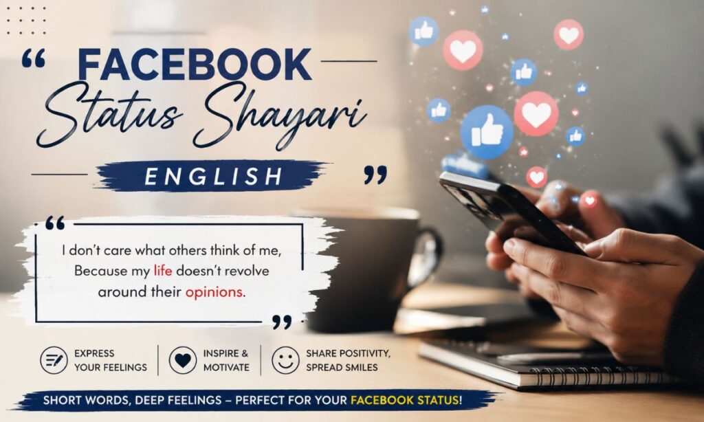 Facebook status shayari english