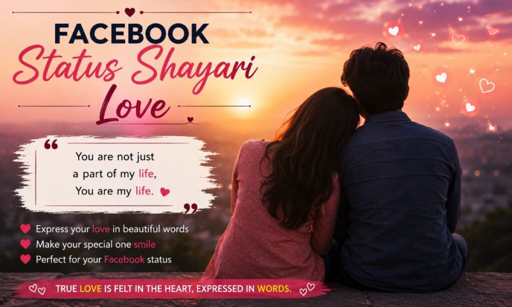 Facebook status shayari love