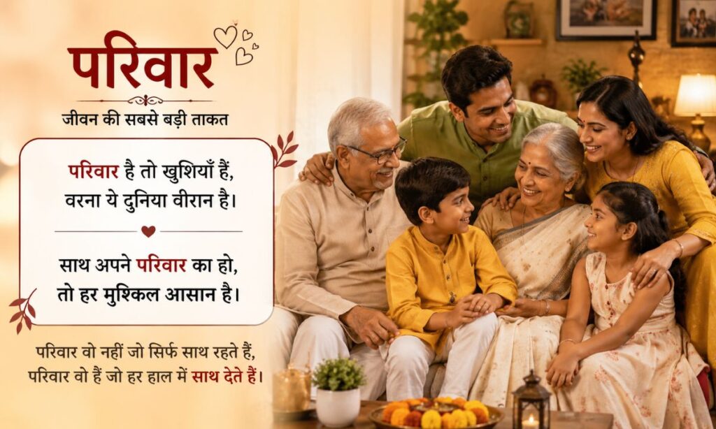 Family shayari 2 line hindi