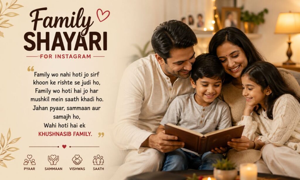 Family shayari for instagram