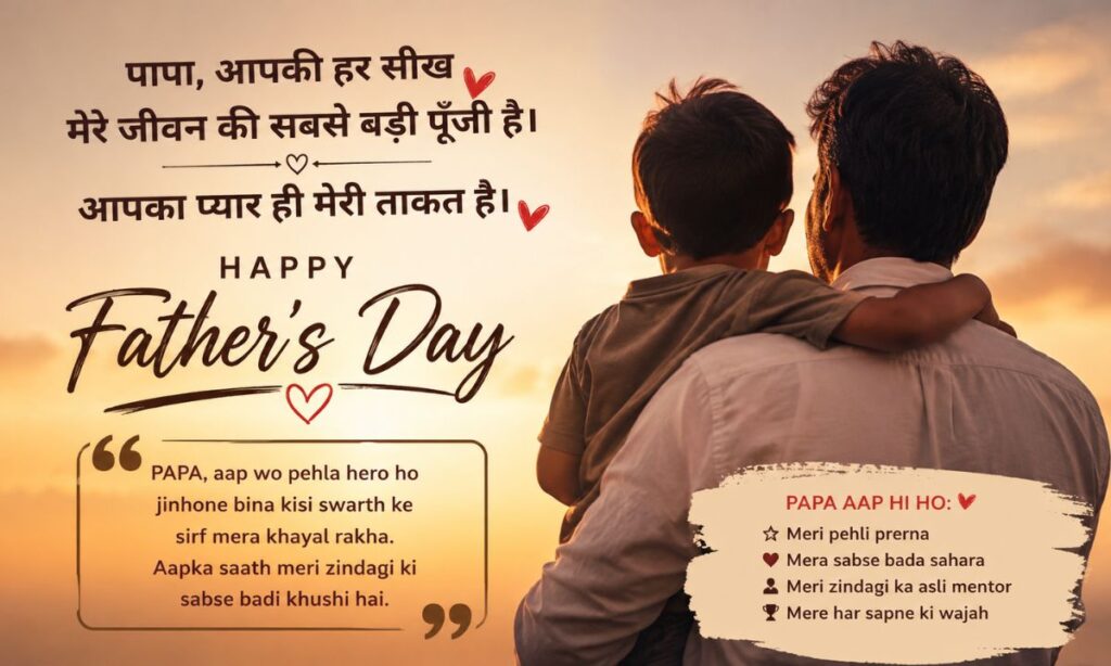 Father's Day Shayari for Papa