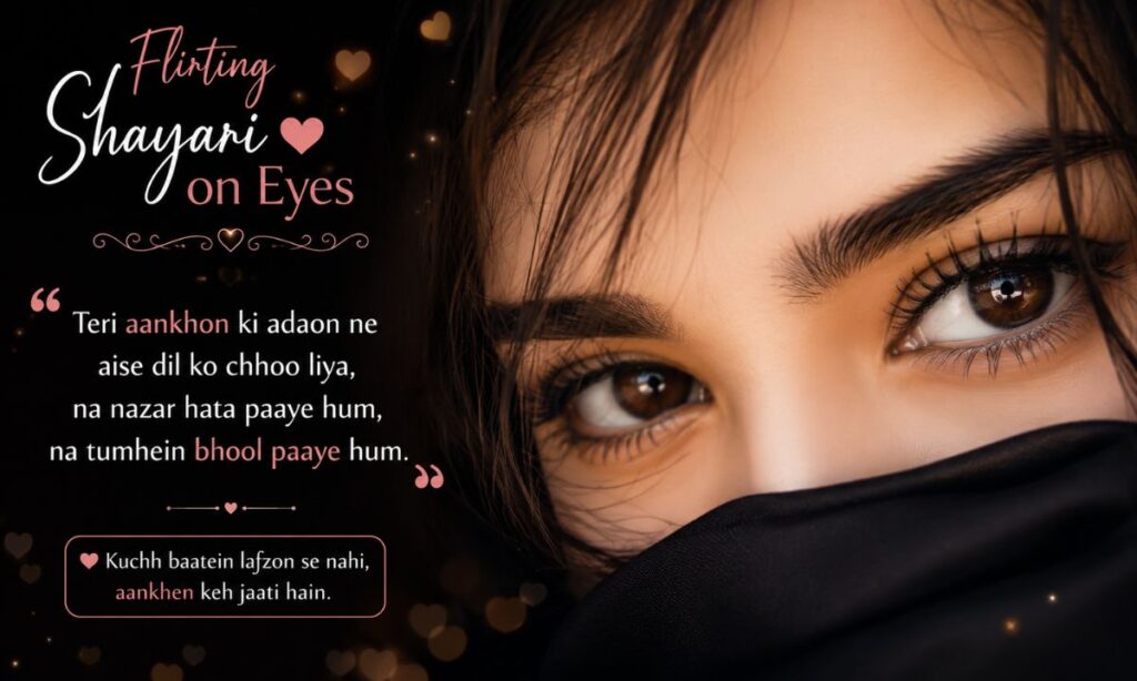 Flirting shayari on eyes
