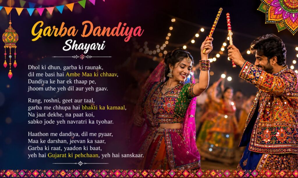 Garba Dandiya Shayari