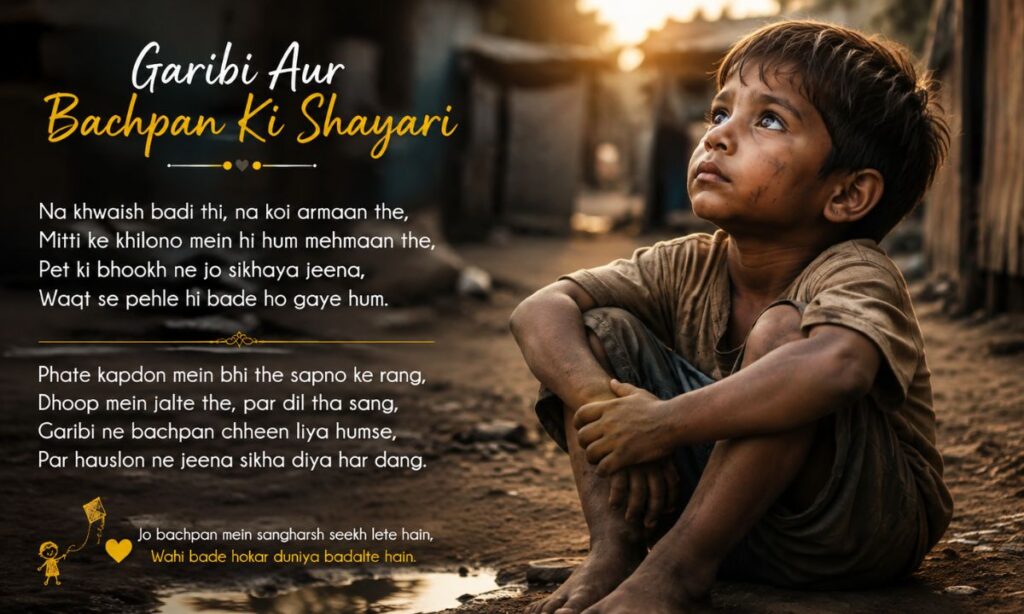 Garibi Aur Bachpan Ki Shayari