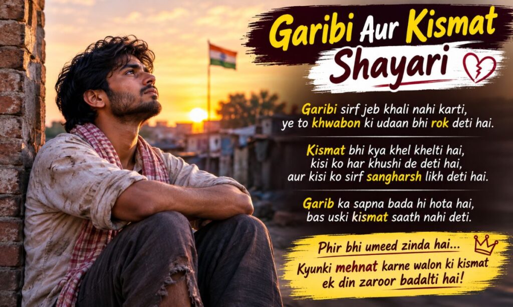 Garibi Aur Kismat Shayari