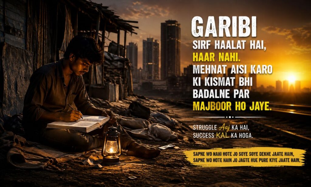 Garibi Mein Struggle Shayari