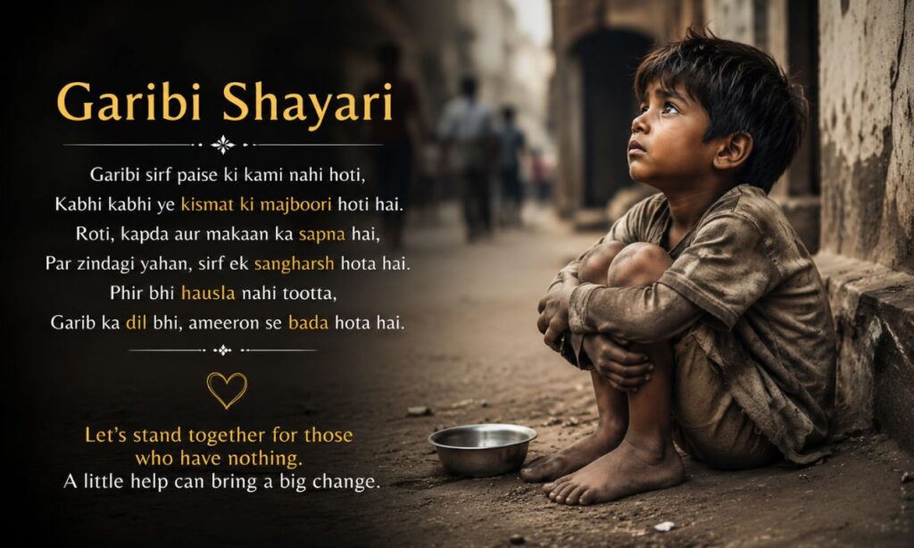 Garibi Shayari English