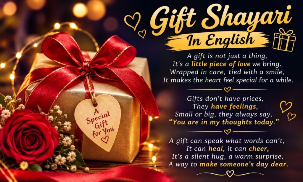 Gift Shayari In English