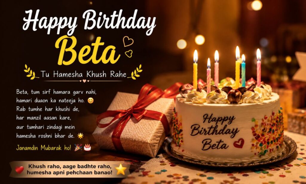 Happy Birthday Beta Shayari