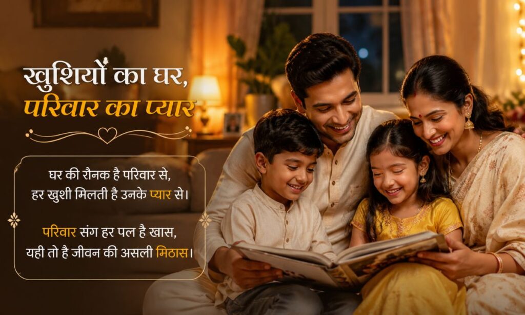 Happy Family Shayari in Hindi 2 line