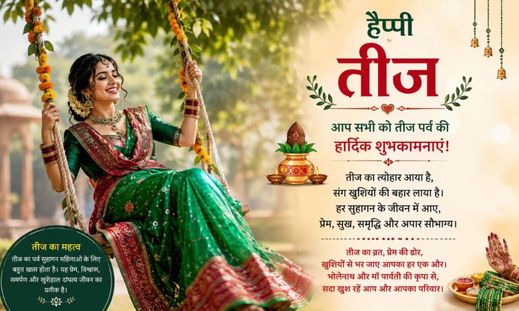 Happy Teej Wishes Shayari in Hindi