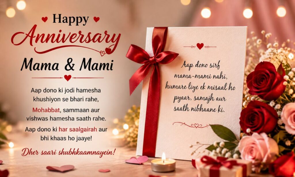 Happy anniversary mama and mami shayari