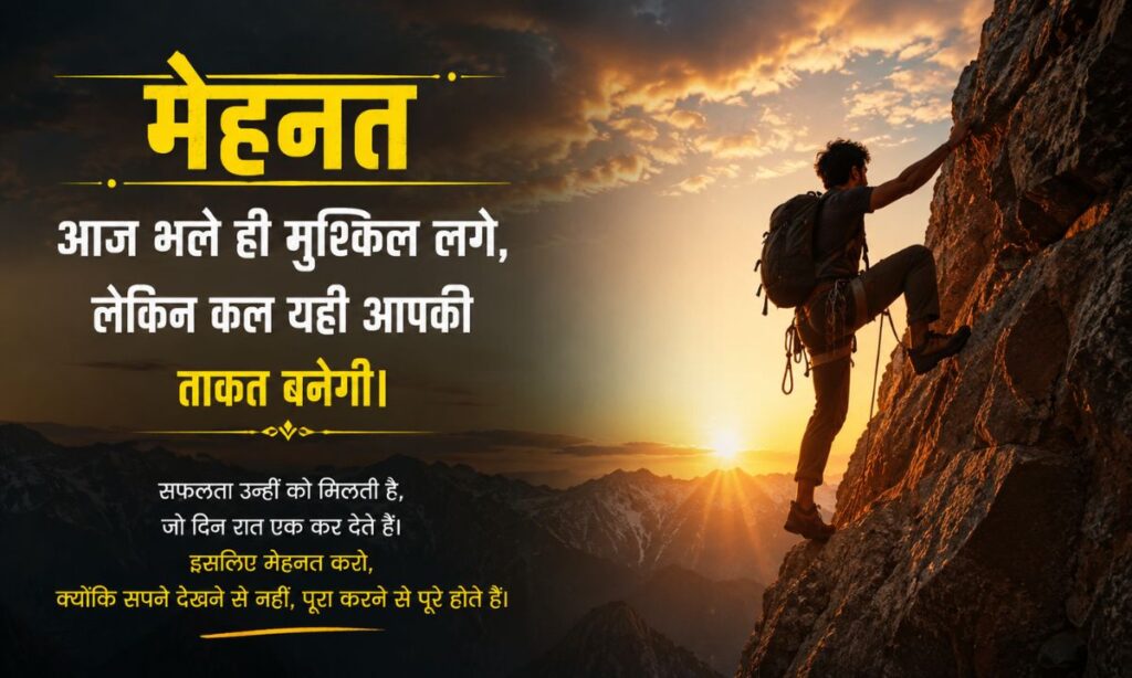 Hard Work Shayari in Hindi