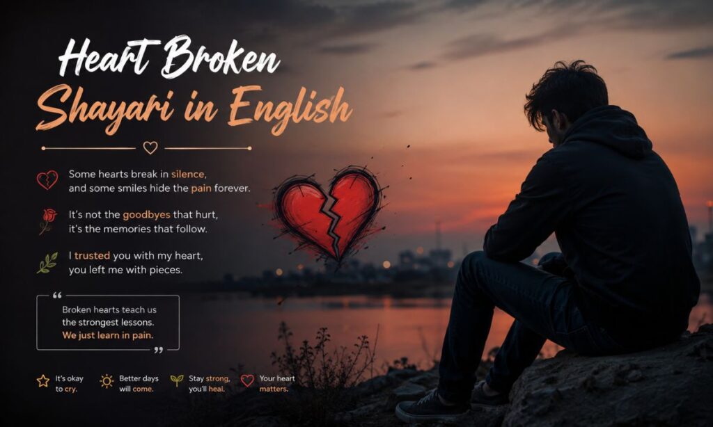 Heart Broken Shayari in English