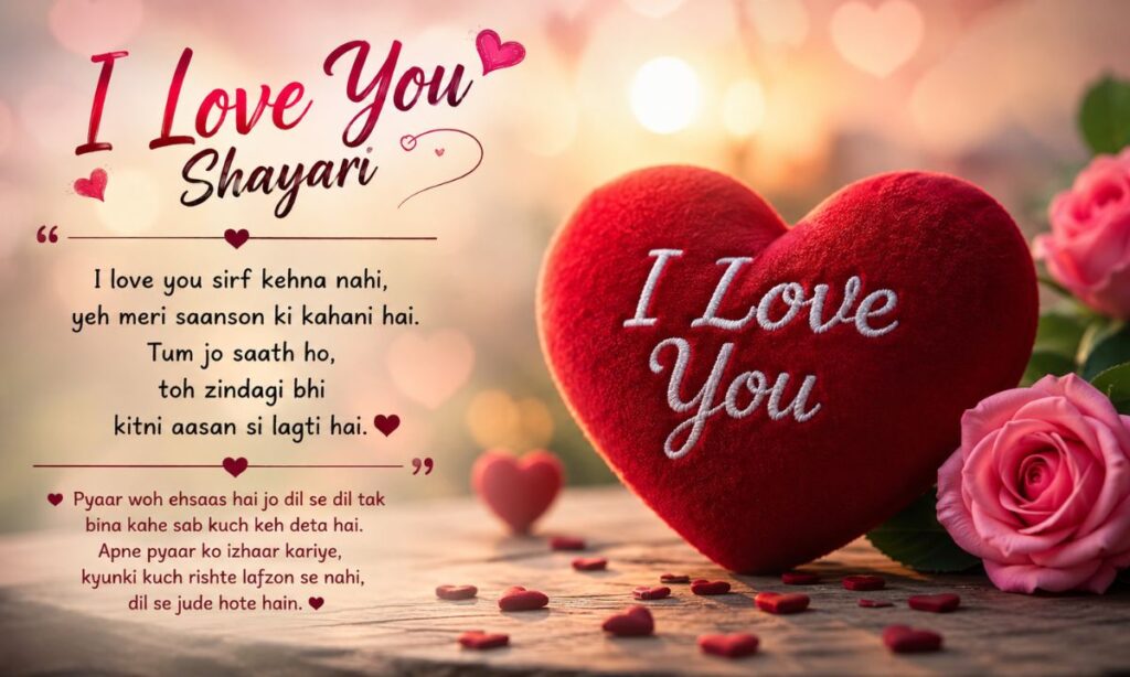 Heart Touching I Love You Shayari