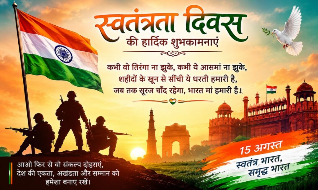 Heart Touching Shayari on Independence Day in Hindi