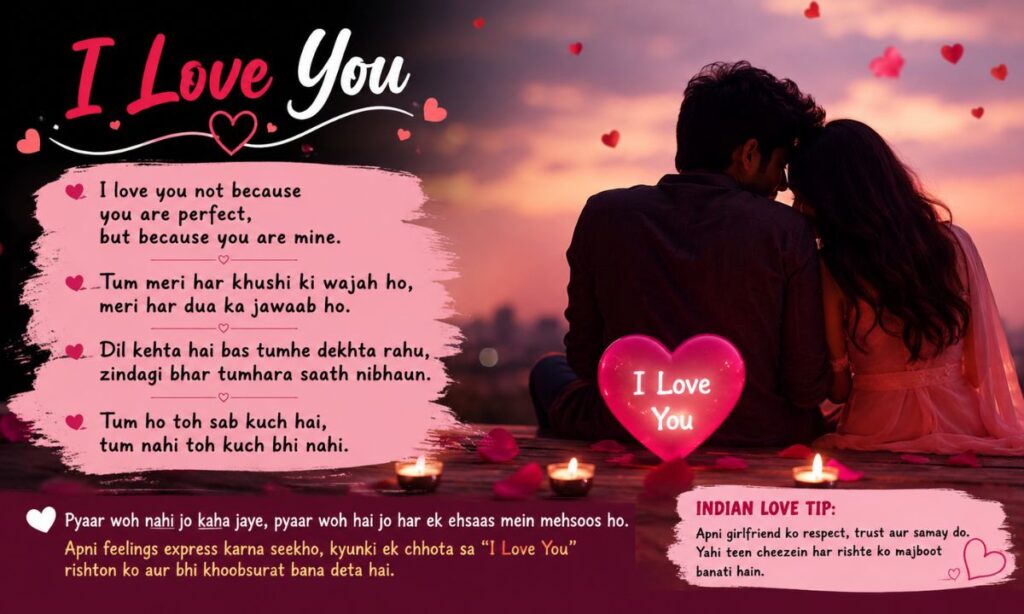 I Love You Shayari for Girlfriend