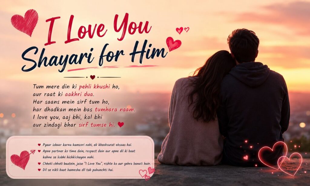 I Love You Shayari for Him
