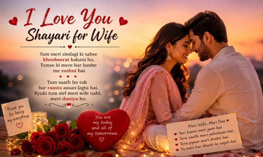 I Love You Shayari for Wife