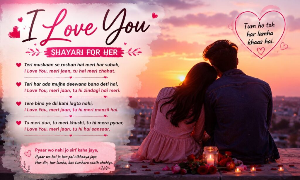 I love you shayari for her