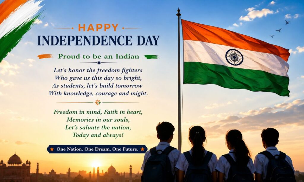 Independence Day Shayari in English for Students
