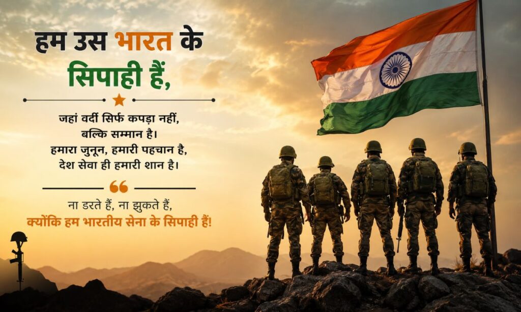 Indian Army Motivational Shayari in Hindi