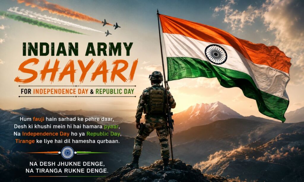 Indian Army Shayari for Independence Day and Republic Day
