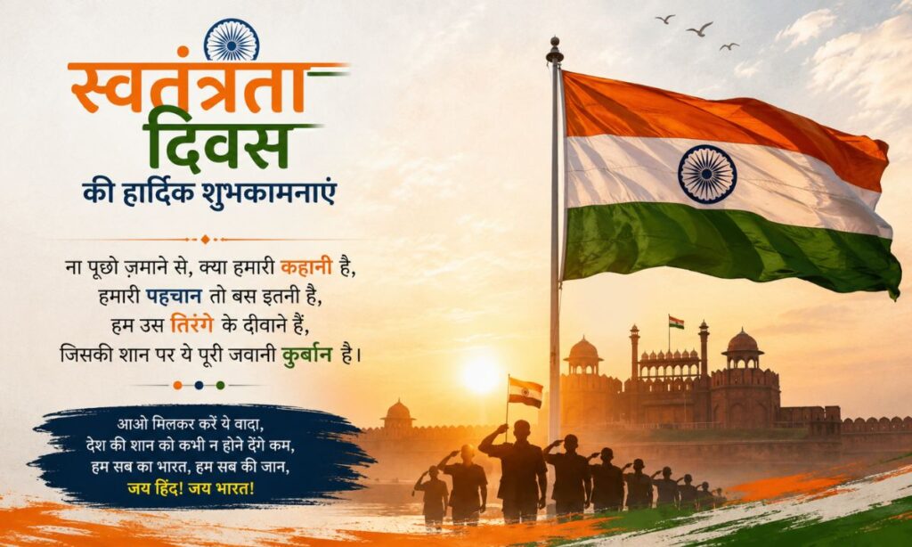 India's Independence Day Shayari in Hindi