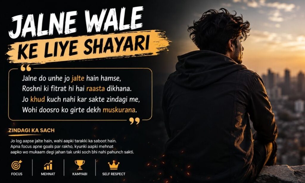 Jalne wale Ke Liye Shayari on life