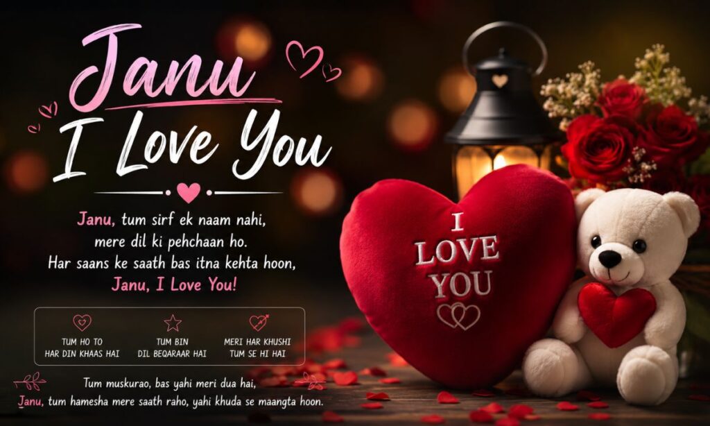 Janu I Love You Shayari