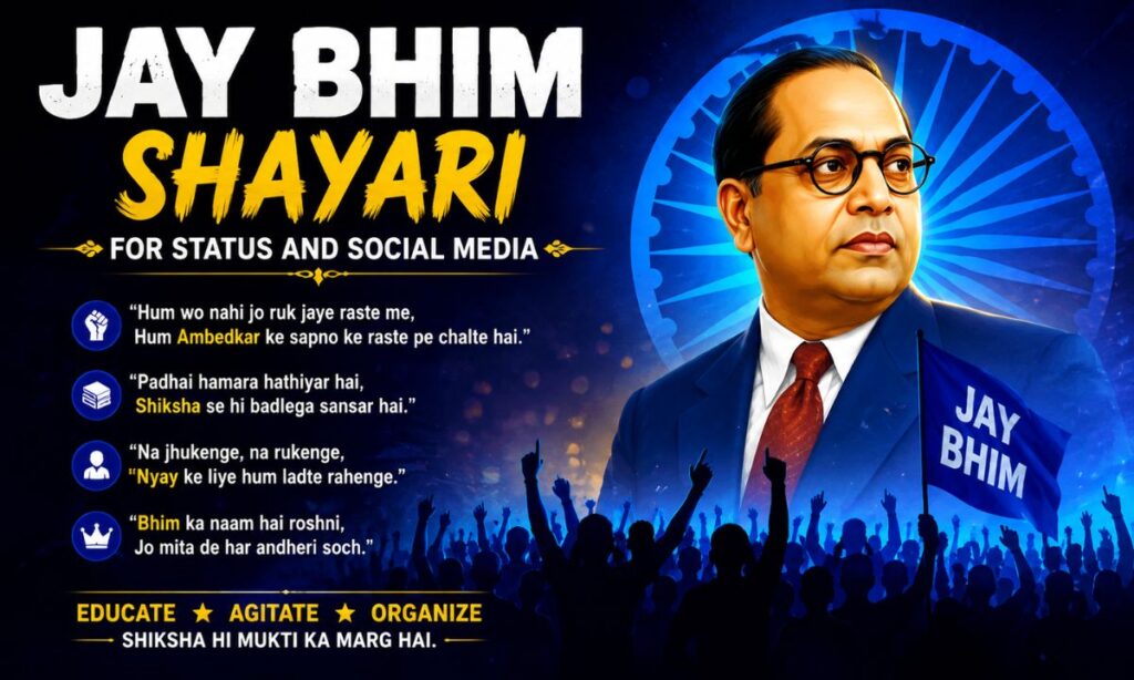 Jay Bhim Shayari for Status and Social Media