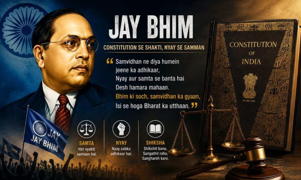 Jay Bhim Shayari on Constitution and Justice