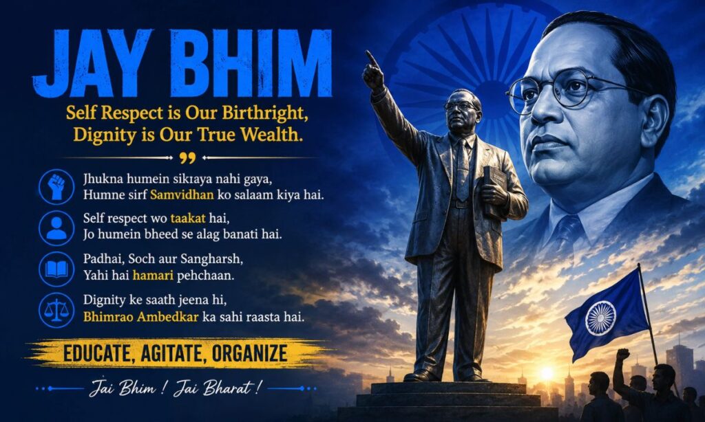 Jay Bhim Shayari on Self Respect and Dignity