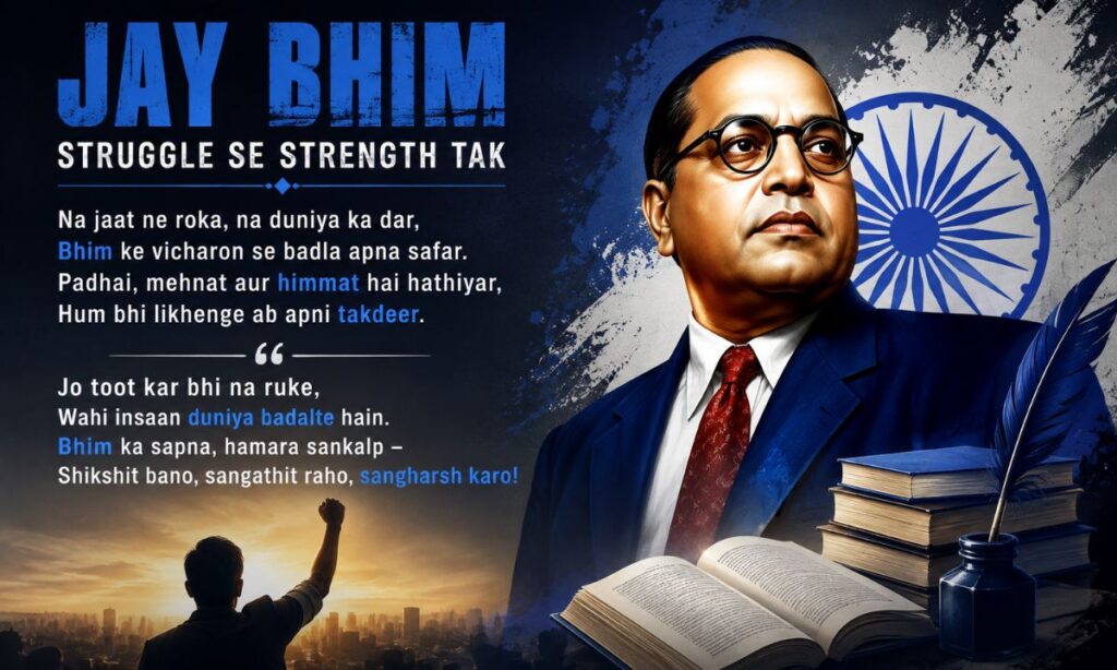 Jay Bhim Shayari on Struggle and Strength