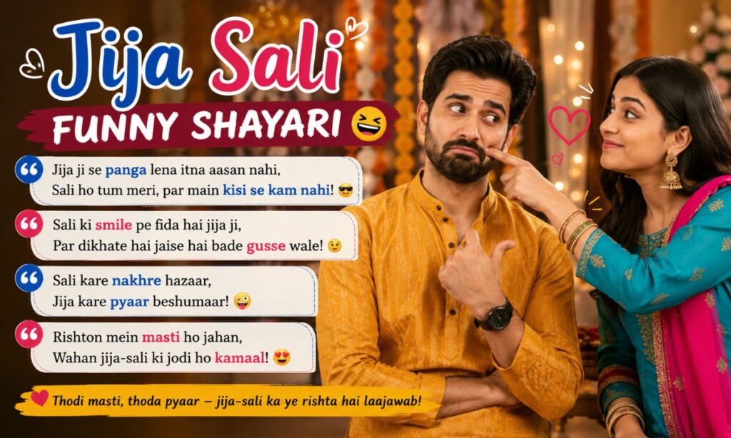Jija Sali Funny Shayari