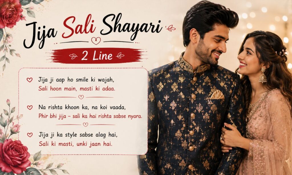 Jija Sali Shayari 2 Line