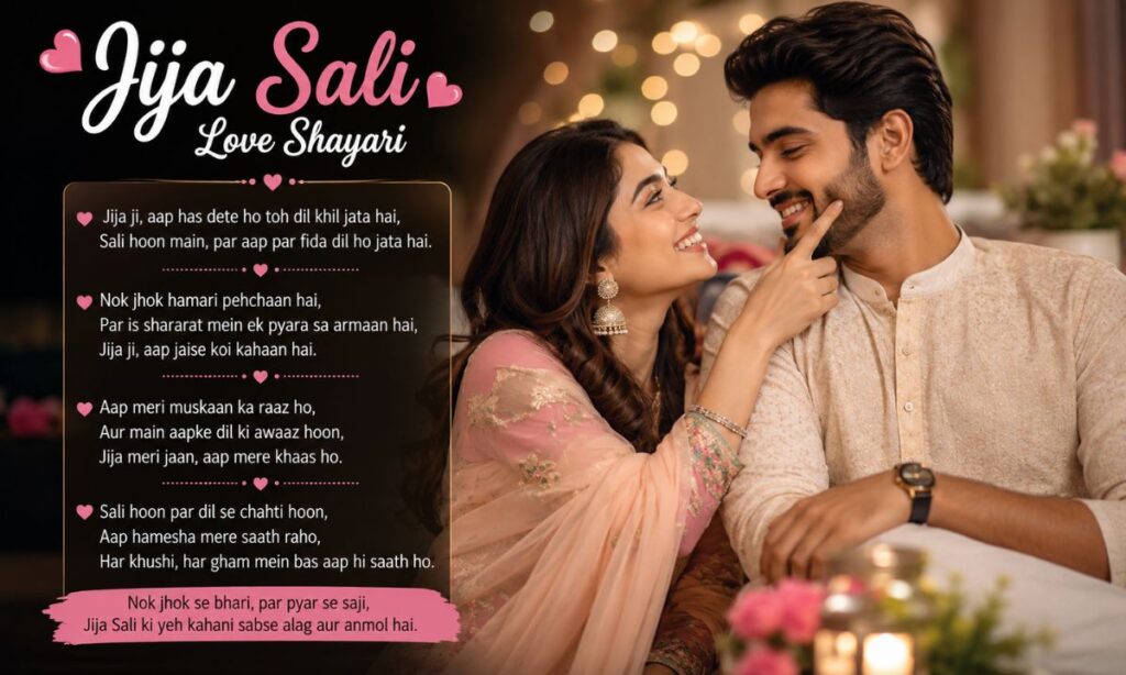 Jija Sali Shayari Love